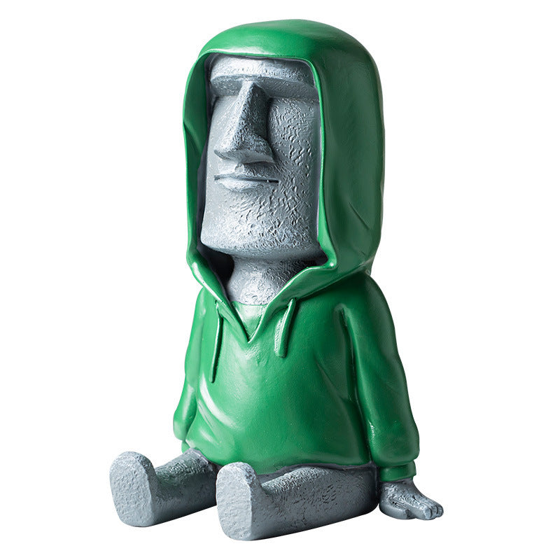 Stone Statue Villain Mobile Decoration Office Desktop Pen Holder