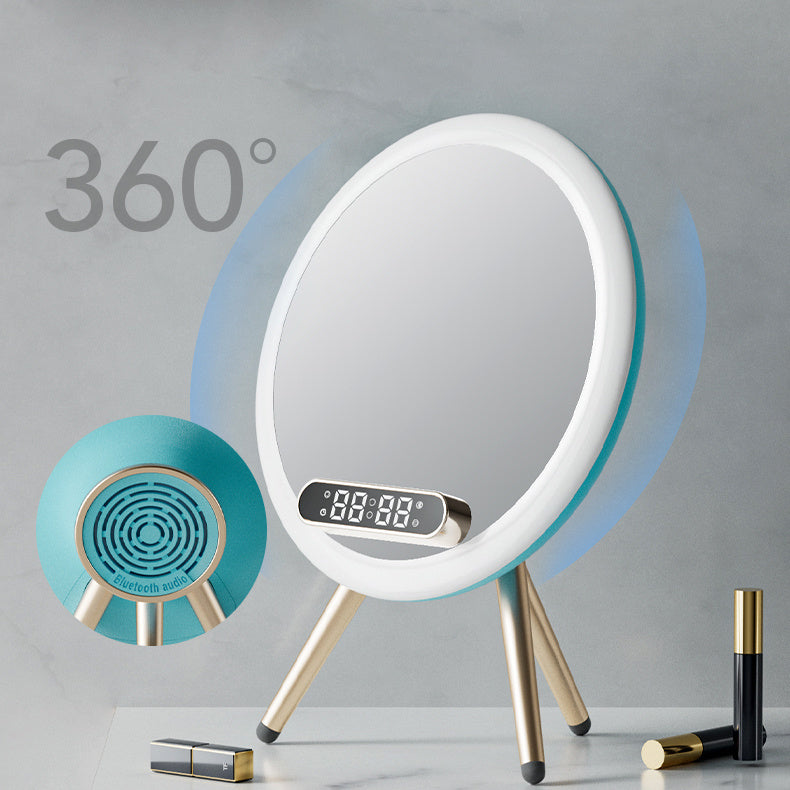 New Multi -function LED Mirror Alarm Clock Wireless Charger