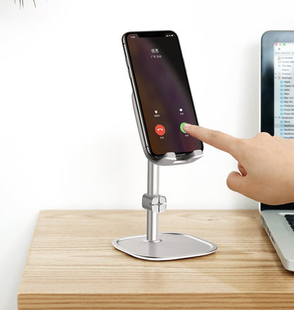 Adjustable metal desk tablet stand