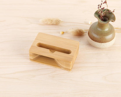 Mobile Phone Sound Amplifier Wooden Desktop Phone Holder Lazy