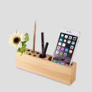 Mobile Phone Sound Amplifier Wooden Desktop Phone Holder Lazy