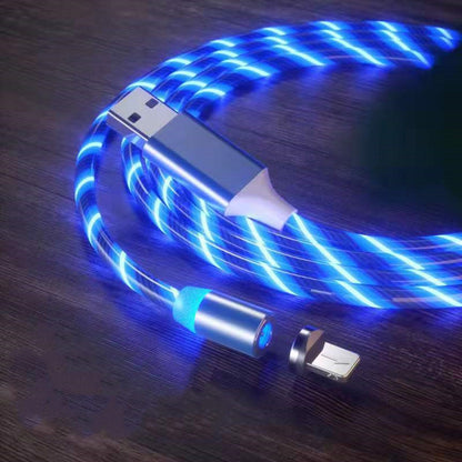 Magnetic Charging Cable Streamer Fast Charging Cable Lighting