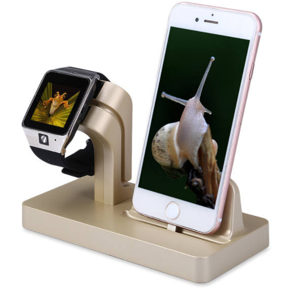 2 In 1 Charging Dock Station Desktop Cradle Phone Stand