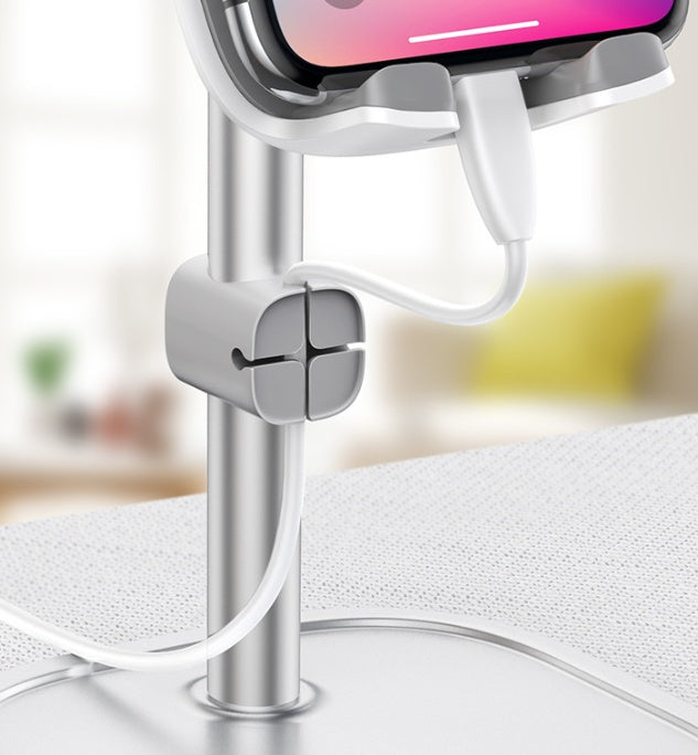 Adjustable metal desk tablet stand