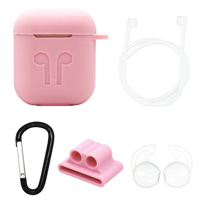 Airpods thick Bluetooth headset charging box anti-fall silicone