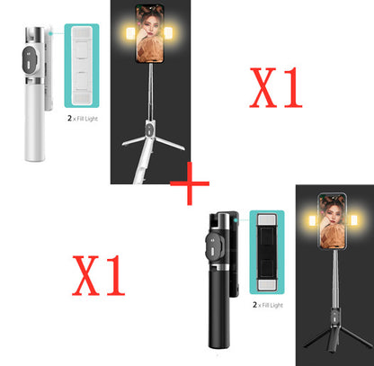 Bluetooth Fill Light Selfie Stick Mobile Phone Integrated Tripod Selfie Stick