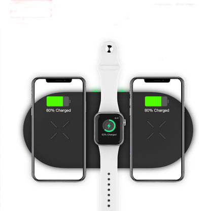 Double 15W Three-in-one Wireless Charger Double Fast Charge