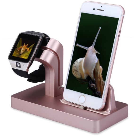 2 In 1 Charging Dock Station Desktop Cradle Phone Stand