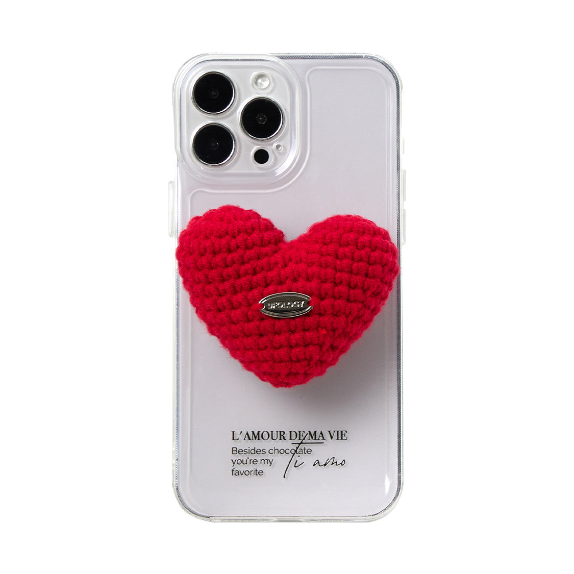 Original Knitted Love Stand Phone Case