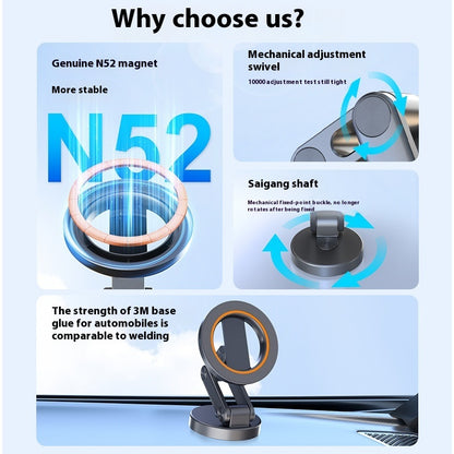 Universal Folding Car Phone Holder JK-319 Magnetic Mount