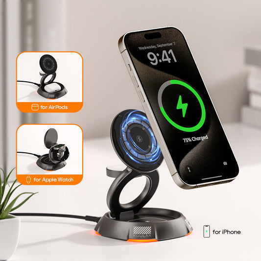 Mobile Phone Watch Headset Three-in-one Wireless Charger