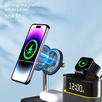 Magnetic Small Night Lamp Wireless Charge Three-in-one