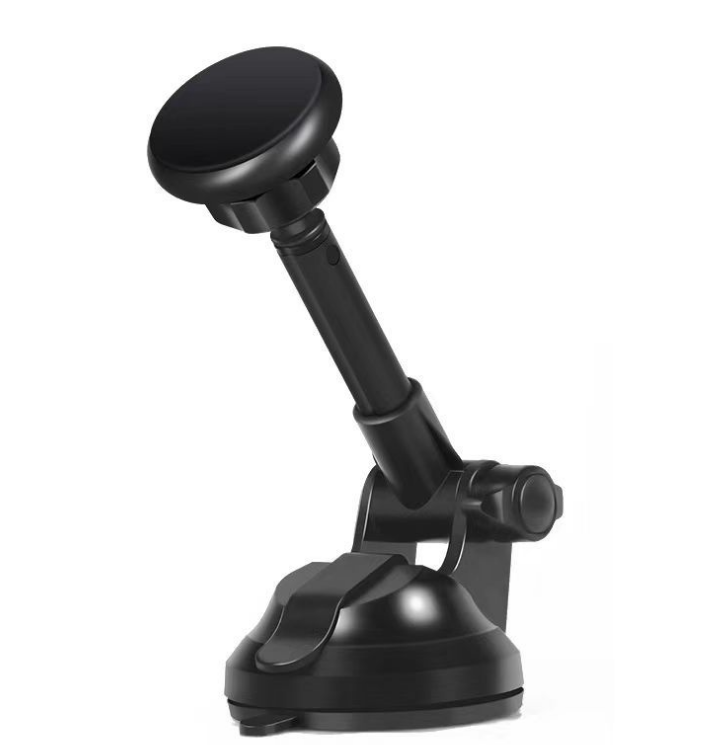 Creative 360 degree rotating suction cup telescopic magnet aluminum alloy car phone holder