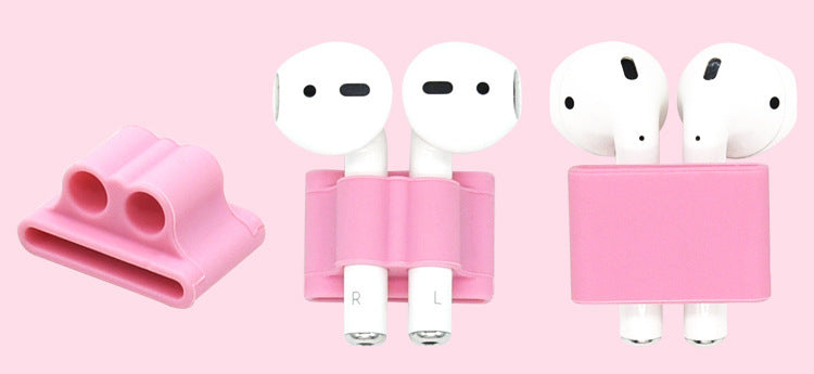 Airpods thick Bluetooth headset charging box anti-fall silicone