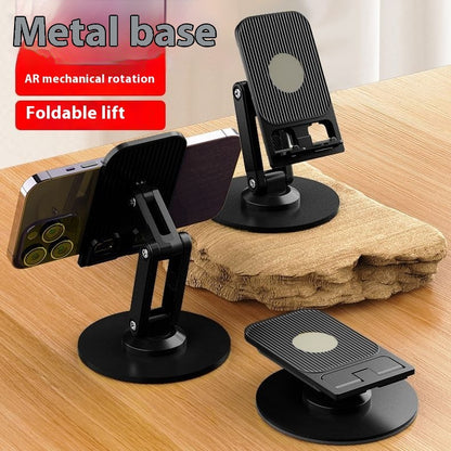 Lifting And Foldable 360 Rotation Desktop Phone Holder