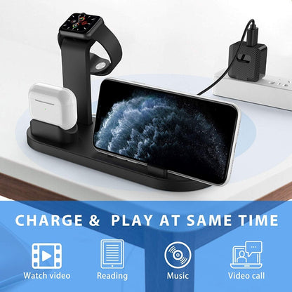 Compatible with Apple, Three-in-one charging watch holder for iwatch aripods