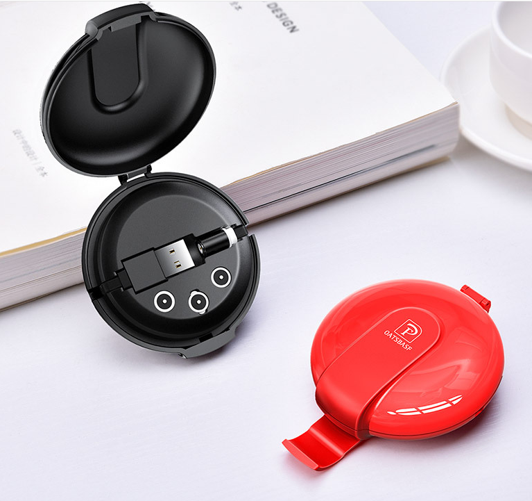 3-in-1 Magnetic Retractable Style Charger Portable Car Holder