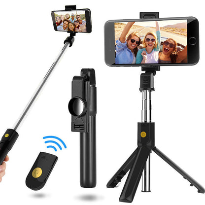 Compatible with Apple, Handheld PTZ Bluetooth remote control selfie stick tripod