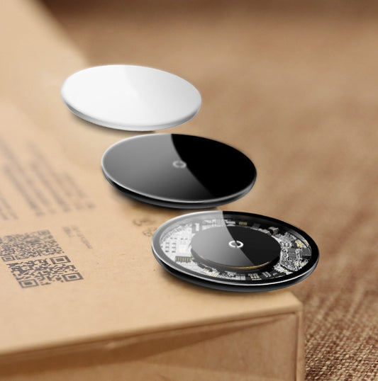 Minimal Wireless Charger Ultra-thin Portable Glass Transparent