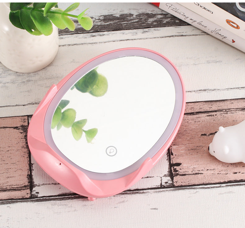 Portable vertical with fill light mirror wireless charger