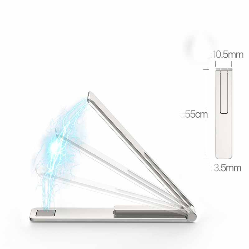 L Shaped Tablet Stand Mobile Phone Holder Foldable Aluminium