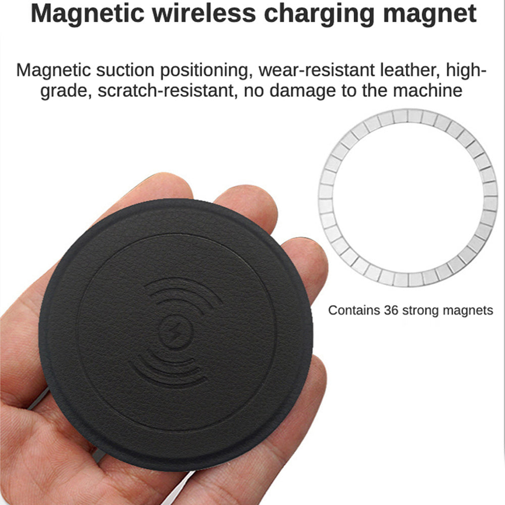 Wireless Mobile Phone Charging Leather Patch Electromagnet