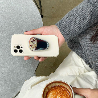 A Cup Of Iced Americano On A Spring Day Stand Phone Case