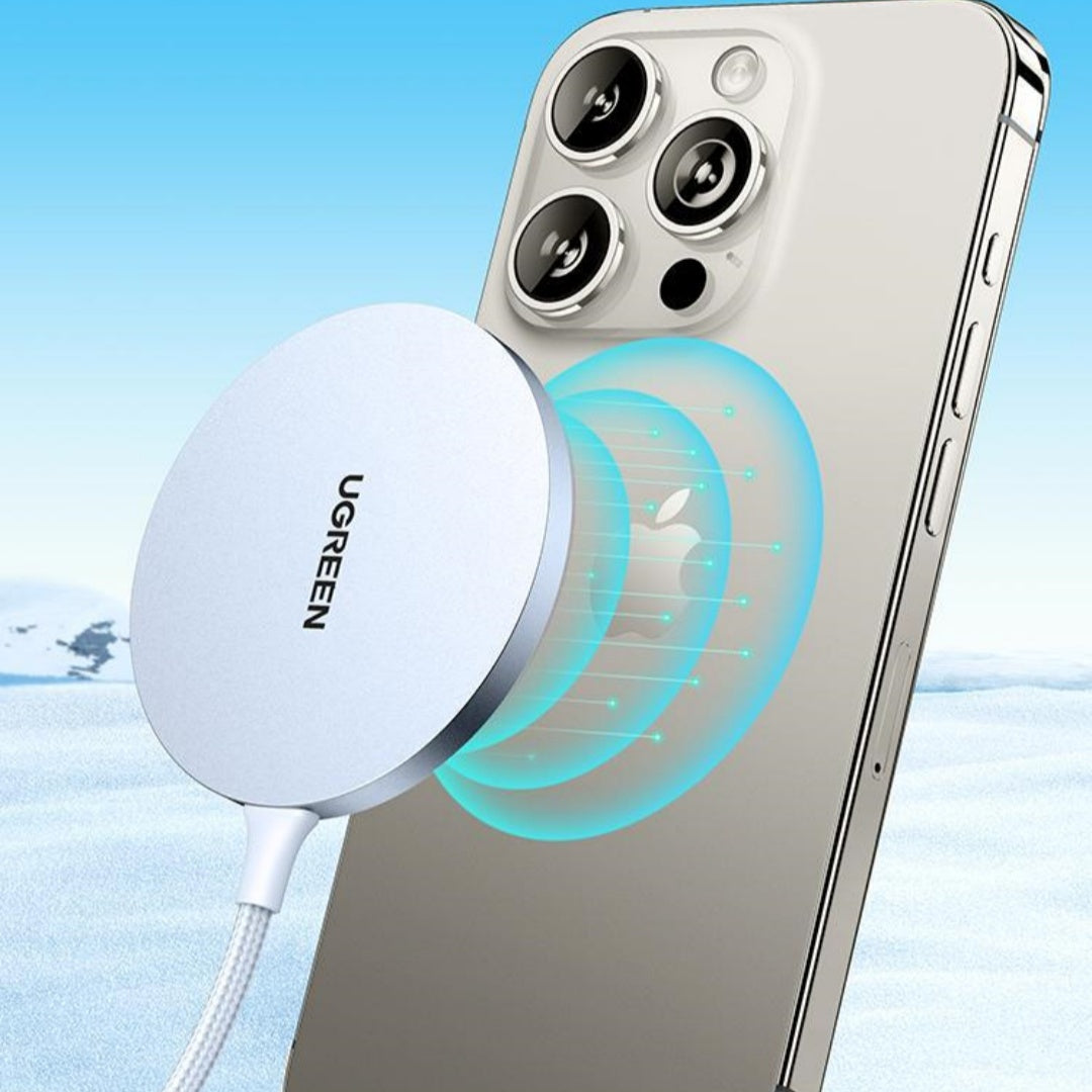 Wireless Charger Adsorbs Mobile Phone Magnetic Suction Weaving