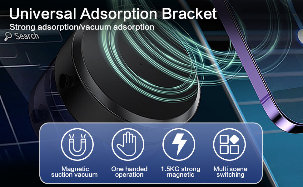 Phone Holder 360°Rotation Magnetic Car Cell Phone Holder