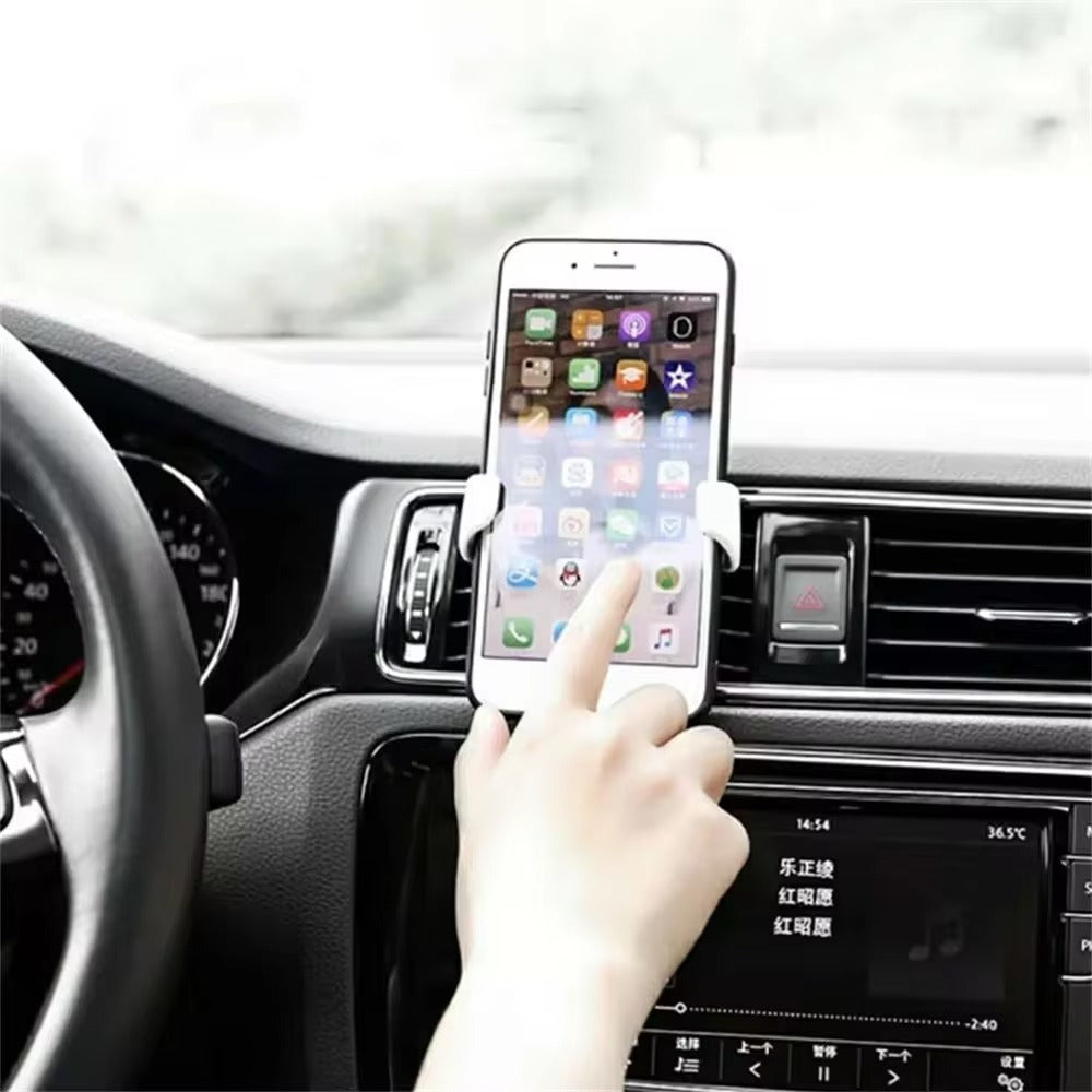 Universal Gravity Phone Holder Car Air Vent Mount Metal Mobile Stand