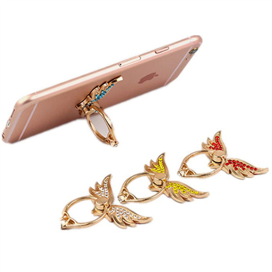 Angel Wings Metal Diamond-Studded Anti-Fall Mobile Phone Holder