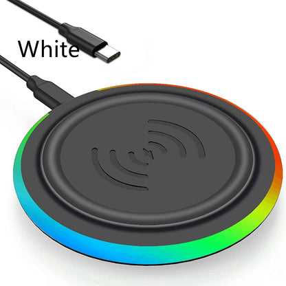 Ultra-thin Round 10W Desktop Wireless Phone Charger