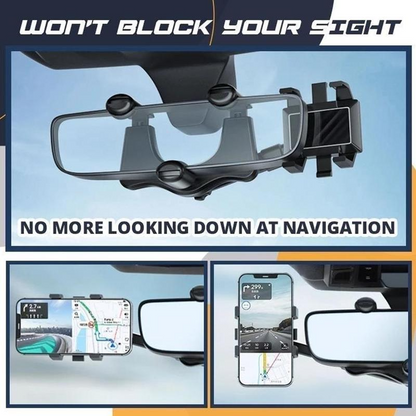 Rearview Mirror Phone Holder Car Mount Phone GPS