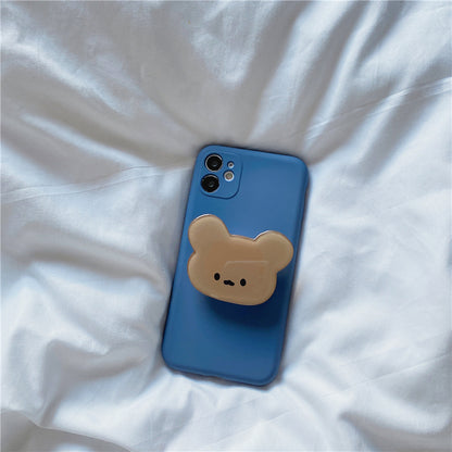 Silicone Bear Rabbit Stand Phone Case