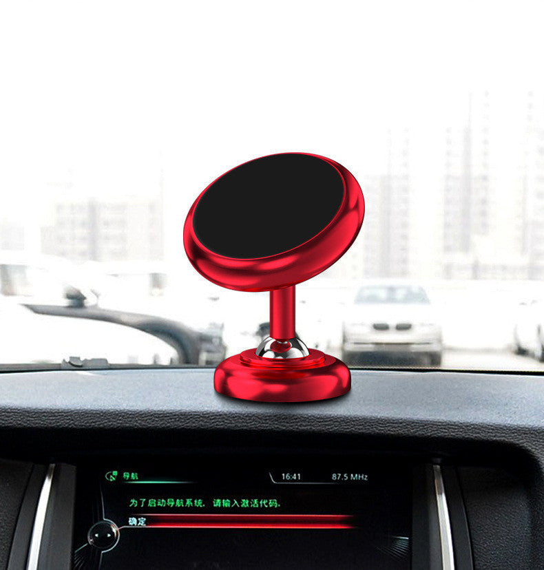 Luminous Metal Car Double Ring Magnetic Phone Holder