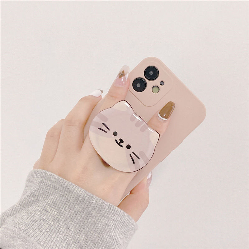 Creative All-inclusive Camera Cat Stand Phone Case