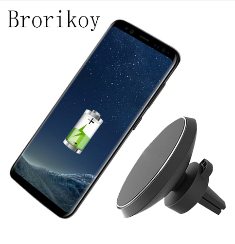Wireless Charger Car Air Vents Clamp Magnetic Stand Holder W3 Charging