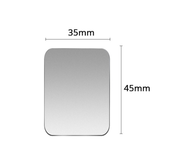 Car magnetic mobile phone bracket iron sheet