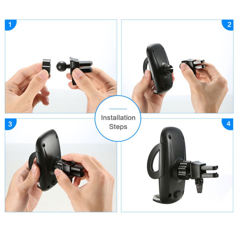 Car phone holder 360° car outlet bracket