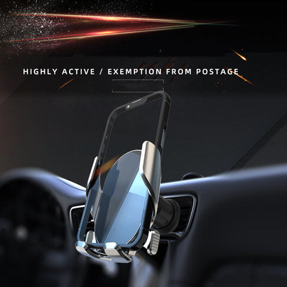 Gravity Car Phone Holder With Rotatable Mirror Air Outlet