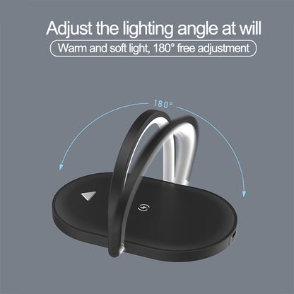 3 In 1 Foldable Wireless Charger Night Light Wireless Charging Station