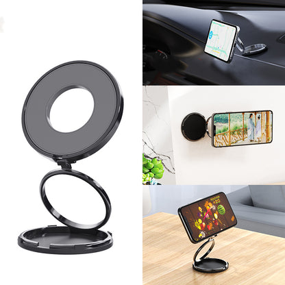 Mobile Phone Car Bracket Three-ring Suspended Magnetic Suction