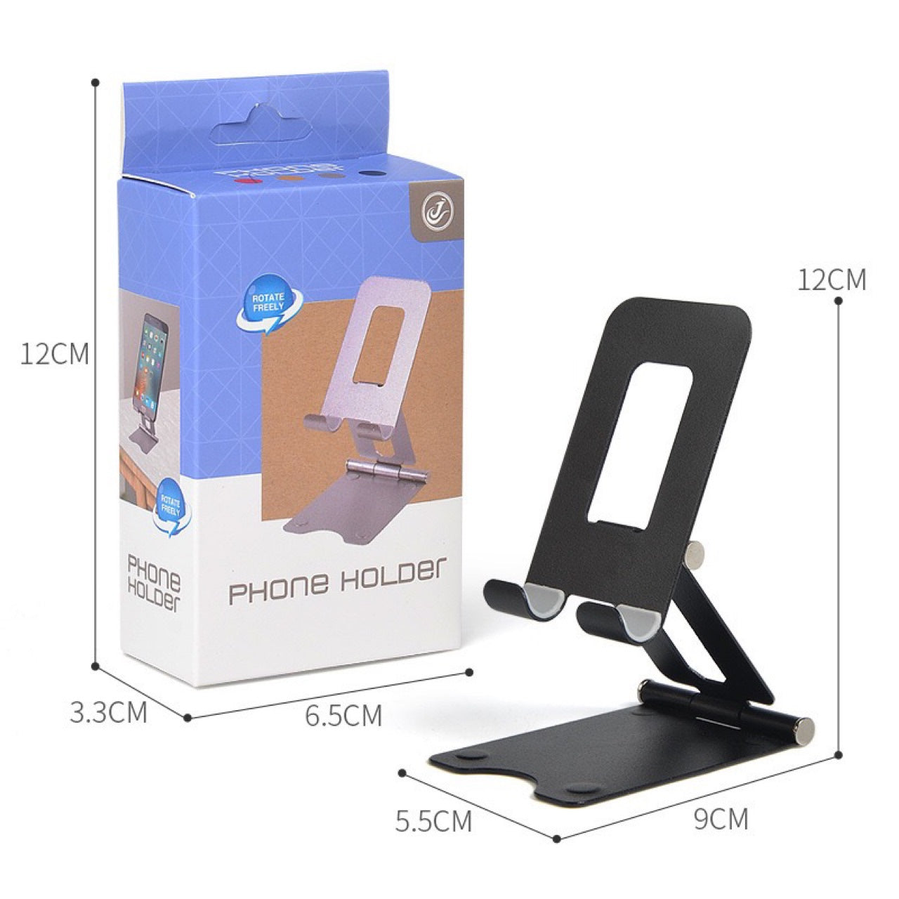 Metal foldable desktop stand phone