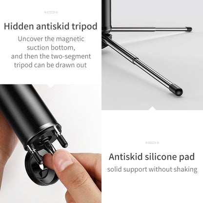 Compatible with Apple, Integrated Bluetooth remote control selfie stick with tripod