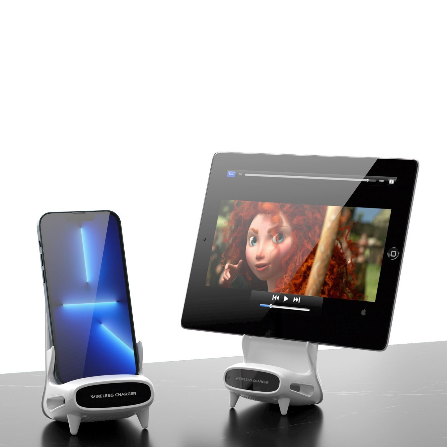 15W Desktop Vertical Wireless Fast Charging Universal