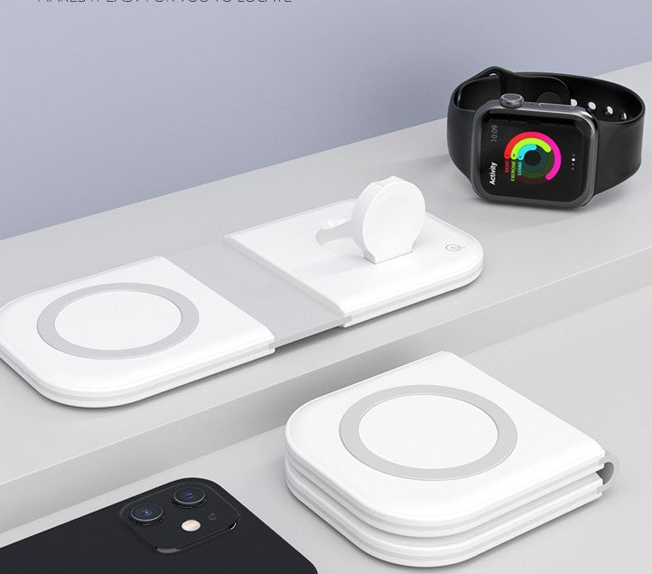 Three-in-one Wireless Charger Magsafe Dual Magnetic Suction