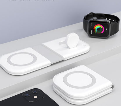 Three-in-one Wireless Charger Magsafe Dual Magnetic Suction