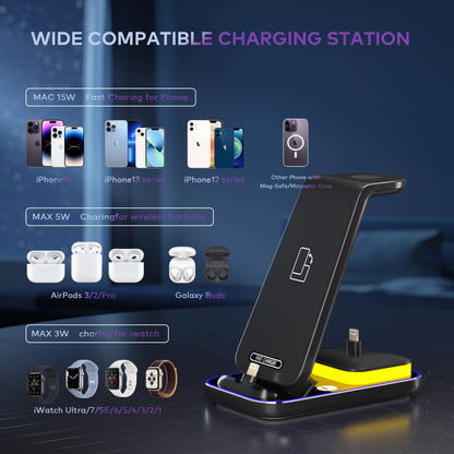 15W Fast Charge Vertical Wireless Charger Mobile Phone