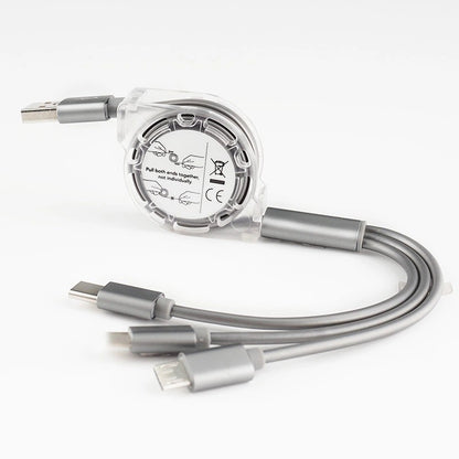Data Cable One For Three Telescopic Data Cable