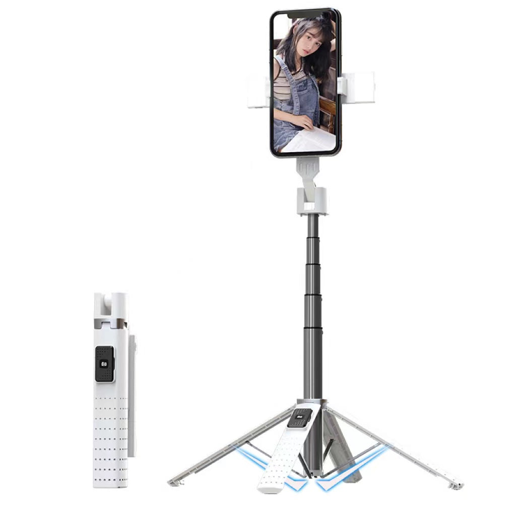 Tetrapod Mobile Phone Double Fill Light Holder Bluetooth Selfie Stick